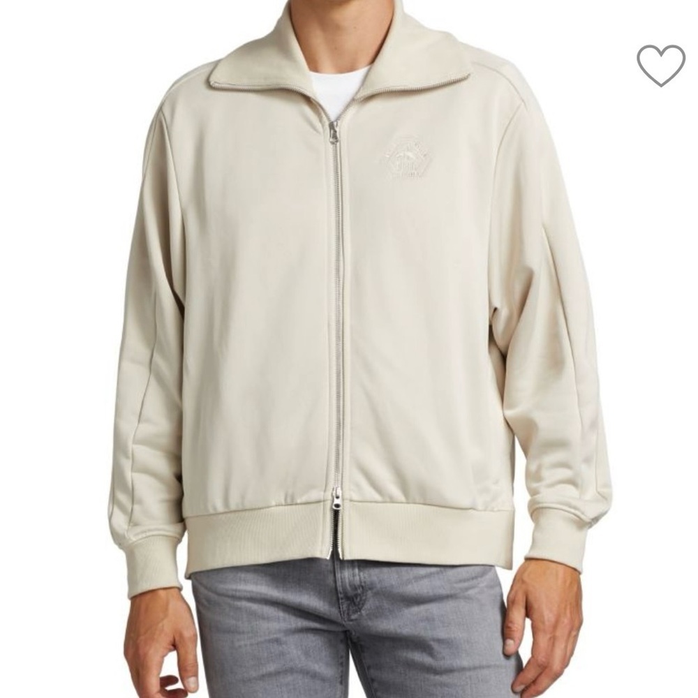 Puma x Rhuigi Track Jacket Mens Long Sleeve Full Zip L Beige athletic casual